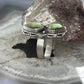 Sterling Silver Southwestern Style Sonora Gold Turquoise Adjustable Ring For Women #10