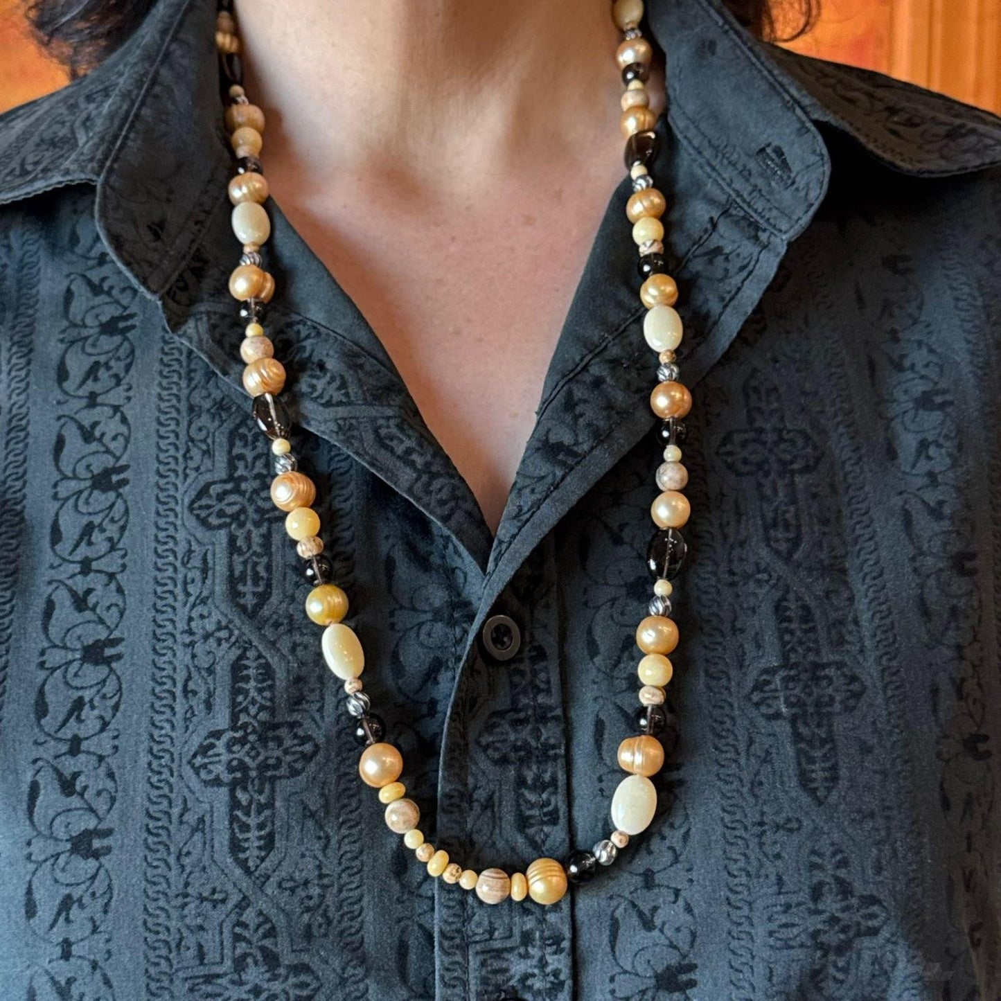 Carolyn Pollack 3mm-15mm Multi-Gemstone Beads 28"-31" Necklace For Women