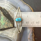 Vintage Native American Silver Natural Turquoise Split Shank Bracelet For Women