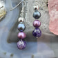 Carolyn Pollack Sterling Silver Amethyst & Freshwater Pearl Dangle Earrings For Women