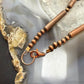 Copper Navajo Pearl Round & 25mm Cylinder & 6mm Spiny Oyster Beads 20" Necklace For Women