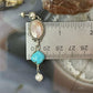 Carolyn Pollack Sterling Silver MOP & Turquoise Dangle Earrings For Women