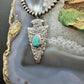 Gary Custer Native American Navajo Sterling Silver Tufa Cast Turquoise Arrowhead Unisex Pendant #2