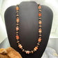 Southwestern Style 6.5-8.5mm Copper Navajo Pearl & Spiny Oyster Beads Necklace For Women
