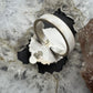 Sterling Silver Southwestern Style Palamino Decorated Adjustable Ring For Women