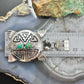 Alonzo Mariano Sterling Silver Overlay Turtle & 2 Turquoise Unisex Pendant #1