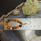 Sterling Silver Rounded Yellow Jasper Beads Hoop Dangle Earrings For Women