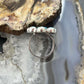 Sterling Silver Southwestern Style Mohave Turquoise Cluster Ring Size 7.5 For Women
