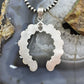 Sterling Silver Southwestern Style Turquoise Decorated Naja Pendant For Women