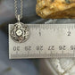 Carolyn Pollack Sterling Silver White Topaz in Round Swirl Pendant Necklace For Women