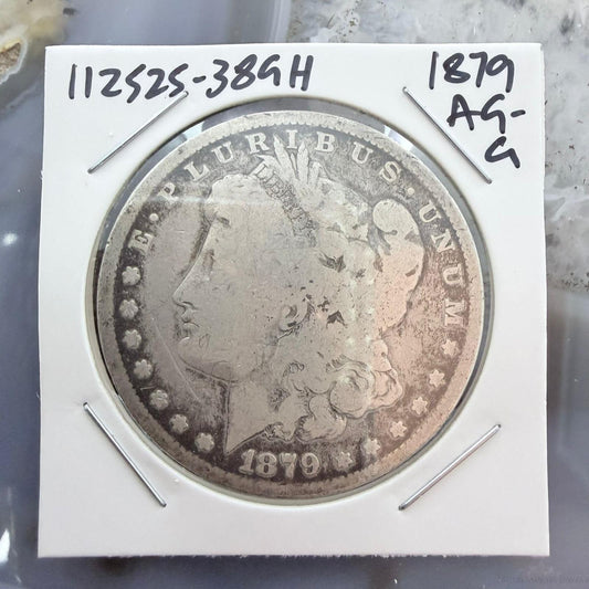 US 1879 90% Morgan Silver Dollar AG-G #112525-38GH