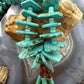 Vintage Native American Disk Beads Turquoise & Spiny Oyster Jacla Necklace For Women