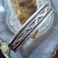 Vintage Darin Bill Native American Sterling Silver Engraved Bracelet For Men