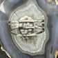 Sterling Silver Southwestern Style Large Teardrop Variscite Bracelet For Women