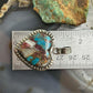 Sterling Southwestern Style Turquoise Spiny Oyster Heart Pendant For Women #2