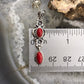 Carolyn Pollack Sterling Silver 4 Coral Decorated Dangle Earrings For Women