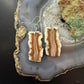 Sterling Silver Agate Slab Dangle Earrings For Women #400