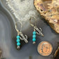 Carolyn Pollack Sterling Silver Turquoise Beads & Cactus Charm Dangle Earrings For Women