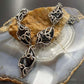 Carolyn Pollack Sterling Silver Onyx Swirl Decorated 22" Necklace For Women