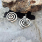 Native American Sterling Silver Swirl Circle of Life Stud Earrings For Women