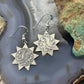 Carolyn Pollack Southwestern Style Sterling Silver Sun w/Swirl Engraved Dangle Earrings