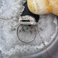 Sterling Silver Southwestern Style Rectangle Asteroid Jasper Ring Size 9 For Women