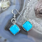 Carolyn Pollack Sterling Silver Turquoise Dangle Earrings For Women