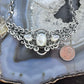 Carolyn Pollack Sterling Silver 3 Moonstone & 3 Mother of Pearl Reversible 14" Necklace