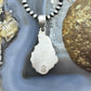 Sterling Silver Southwestern Style Teardrop Sonora Gold Turquoise Decorated Pendant For Women