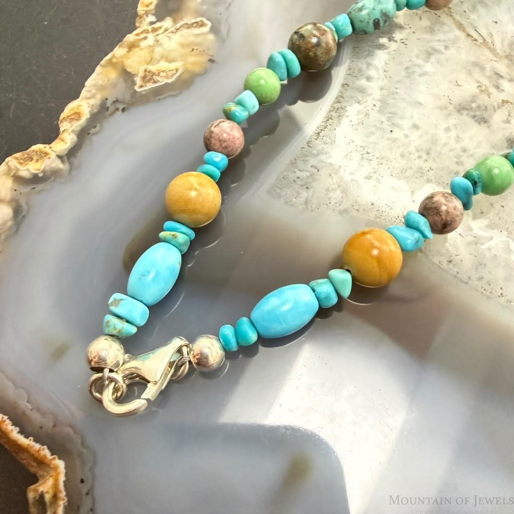 Carolyn Pollack Turquoise & Multi Stone Beaded 36" Necklace For Women