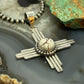 Sterling Silver Southwestern Style Round Wild Horse Unisex Zia Pendant #4