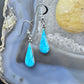 Phillippines Southwestern Style Sterling Silver Teardrop Turquoise Fashion Dangle Earring For Womens