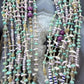 Vintage Native American 10 Strands Heishi and Multistone 30" Necklace For Women