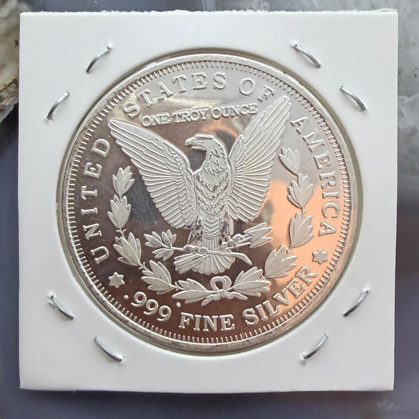 2016 1.0 Troy Ounce .999 Pure Silver Morgan Design Round #61226-6LX