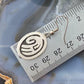 Native American Silver Oval Hand Symbol Dangle Earrings For Women