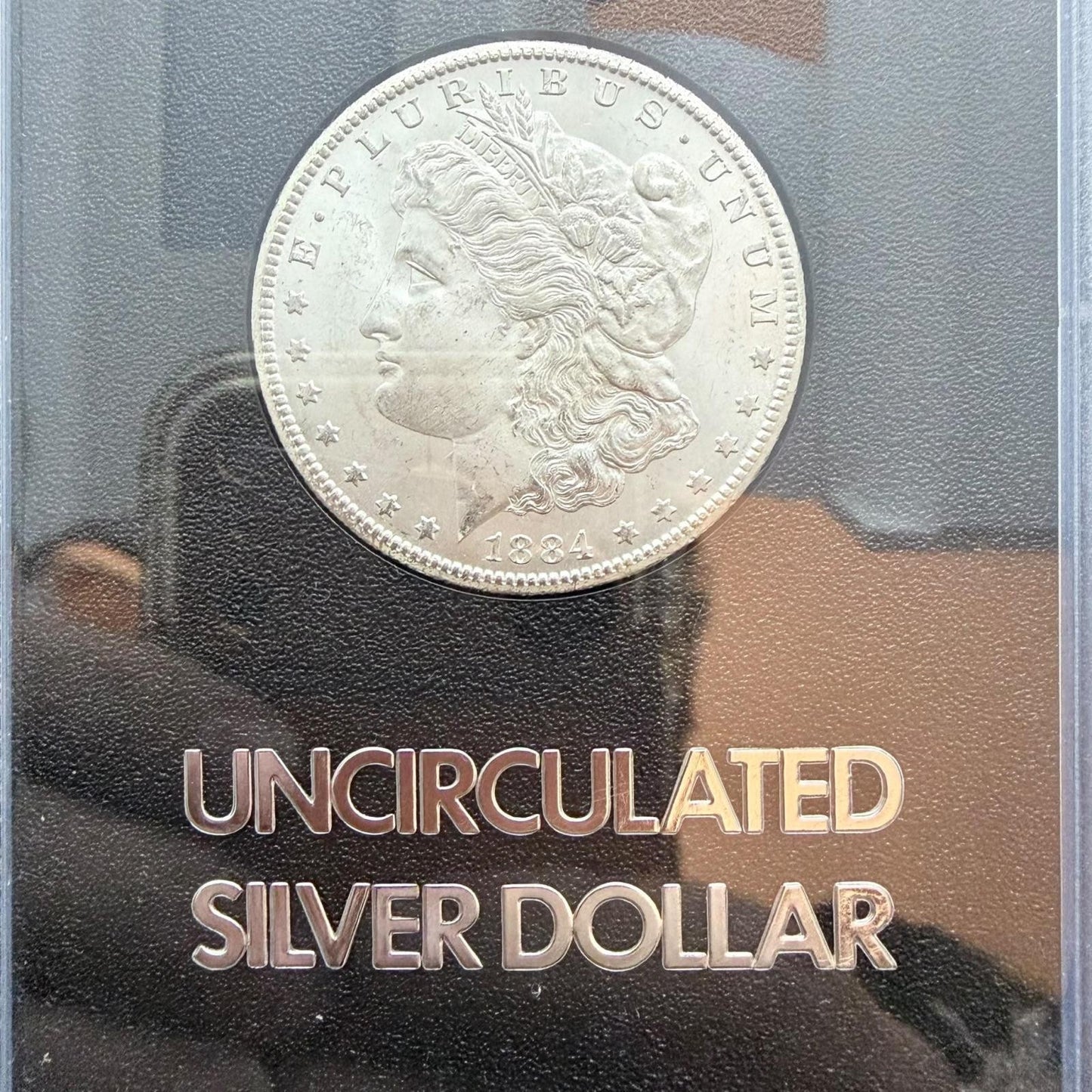 1884-CC US 90% Morgan Silver Dollar Uncirculated COA Box #84255063