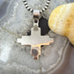 Sterling Silver Southwestern Style Oval Mohave Turquoise Unisex Zia Pendant #1