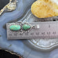 Sterling Silver Southwestern Style 2 Green Turquoise Decorated Pendant For Women