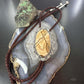 Sterling Silver Southwestern Style Oval Picture Jasper Decorated Bolo Tie For Men