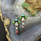 Sterling Silver Southwestern Style Multistone Dangle Earrings For Women #6