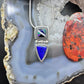 Carolyn Pollack Sterling Silver Multistone Inlay & Lapis Pendant with 17" Necklace For Women