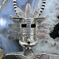 Vintage Elvis Nelson Native American Sterling Silver Kachina Eagle w/Turquoise Unisex Pendant