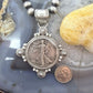 1936 Genuine 90% Silver US Walking Liberty Half Dollar Decorated Unisex Pendant