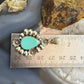 Sterling Silver Southwestern Style Teardrop Turquoise Decorated Pendant For Women