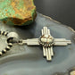 Sterling Silver Southwestern Style Rounded Wild Horse Unisex Zia Pendant #2