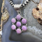 Native American Sterling Silver Phosphosiderite Decorated Cluster Pendant For Women