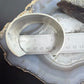 Alex Becenti Native American Sterling Silver Village Life Storyteller Wide Unisex Cuff Bracelet