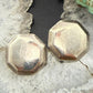 Vintage Sterling Silver Octagon Fashion Stud Earrings For Women