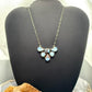 Sterling Silver Southwestern Style Teardrop Golden Hill Turquoise Necklace For Women