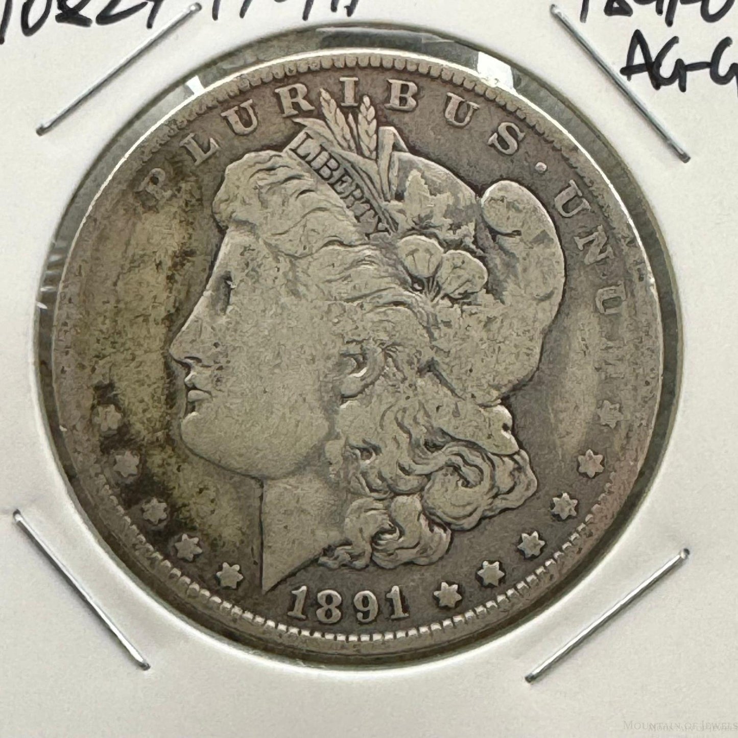 1889-O US 90% Morgan Silver Dollar AG-G #10824-17GH